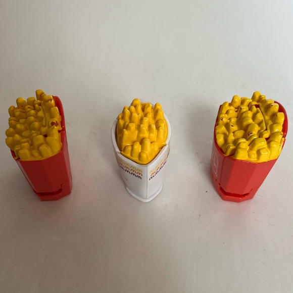 Vintage McDonald's French Fry Transformers Happy Meal Toys - Set of 3 - Picture 7 of 8